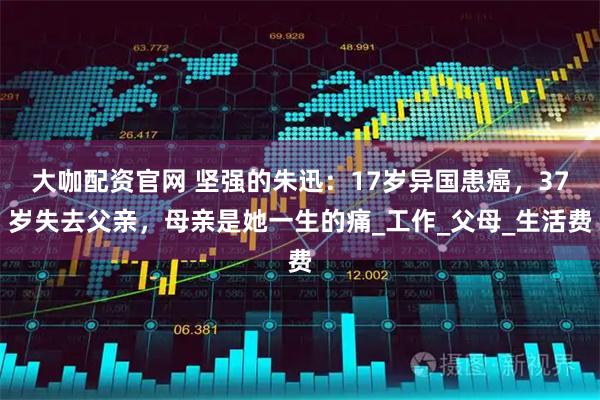 大咖配资官网 坚强的朱迅：17岁异国患癌，37岁失去父亲，母亲是她一生的痛_工作_父母_生活费