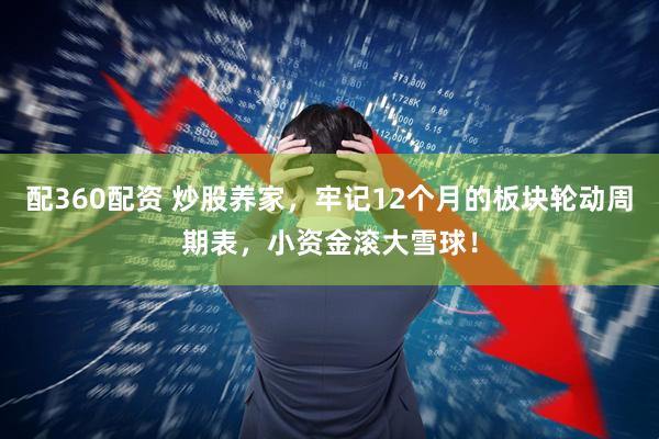 配360配资 炒股养家，牢记12个月的板块轮动周期表，小资金滚大雪球！